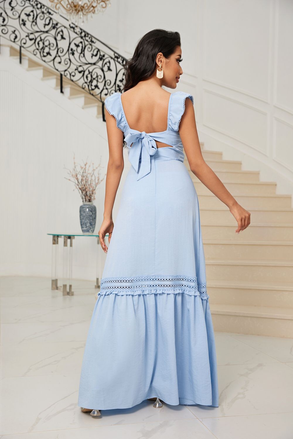 Bluebell Ruffle Maxi