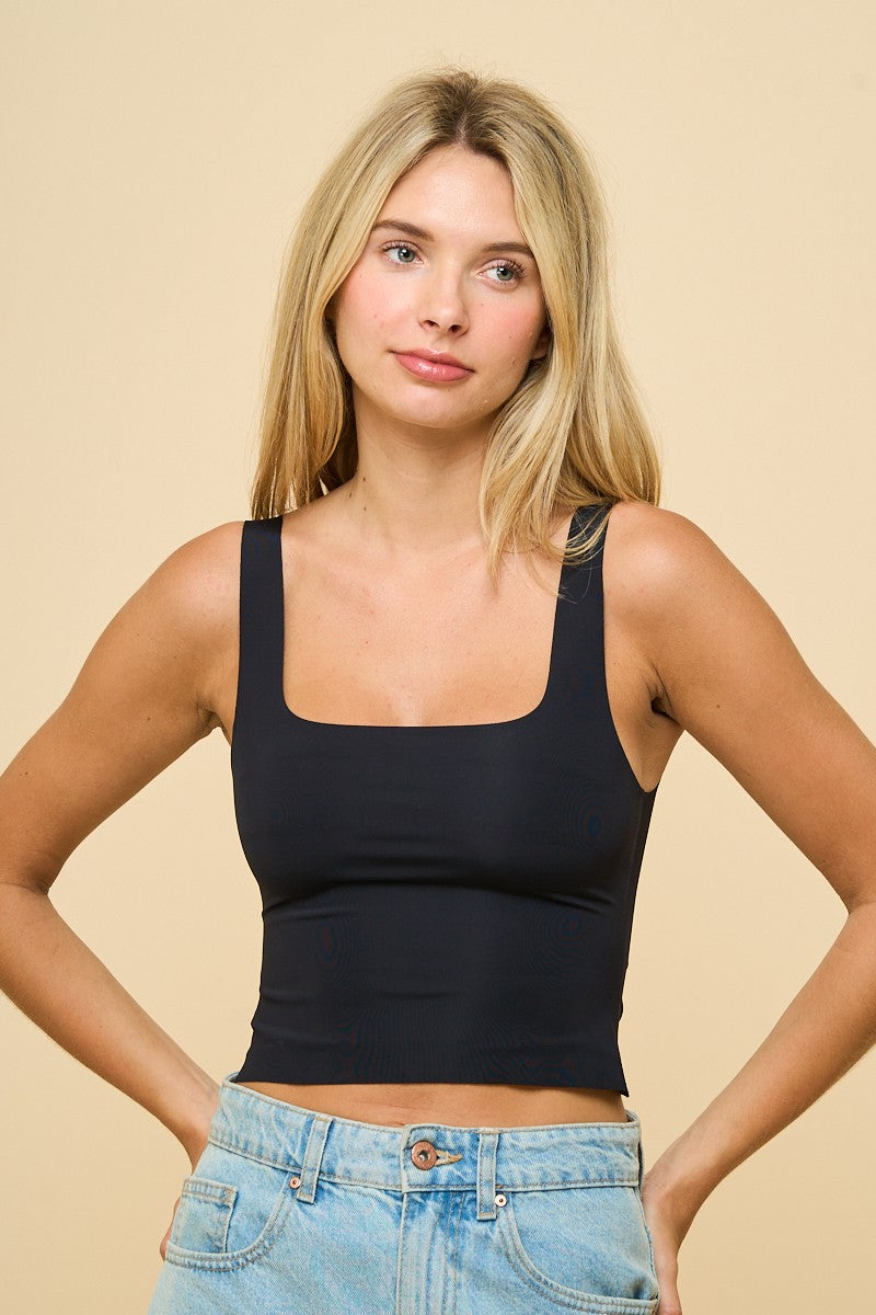 Square Neckline Seamless Tank