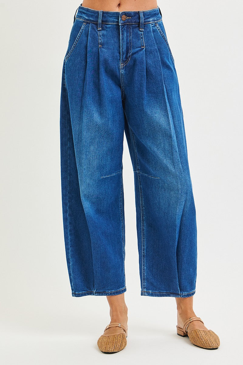 Slouchy Crop Wide Volume Leg Jeans