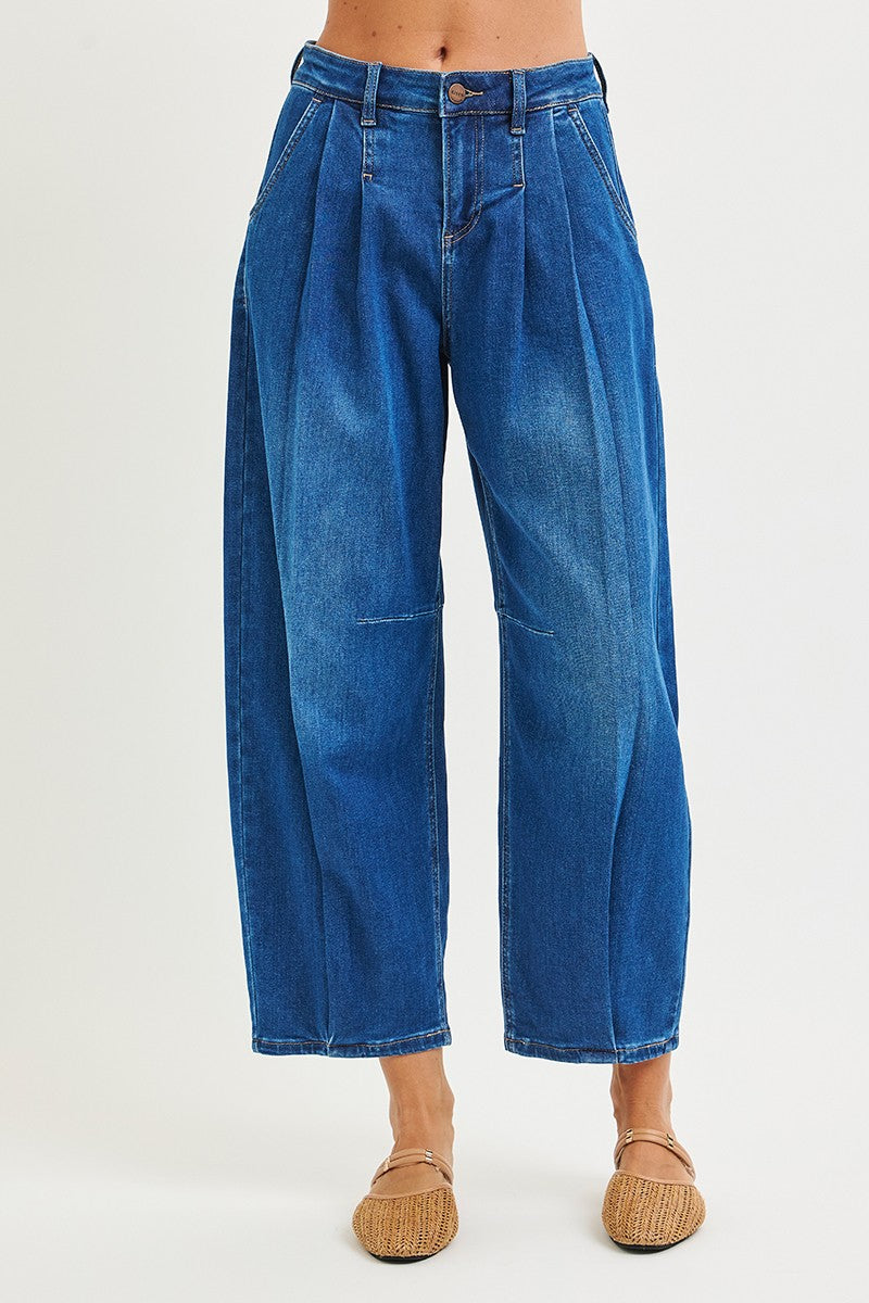 Slouchy Crop Wide Volume Leg Jeans