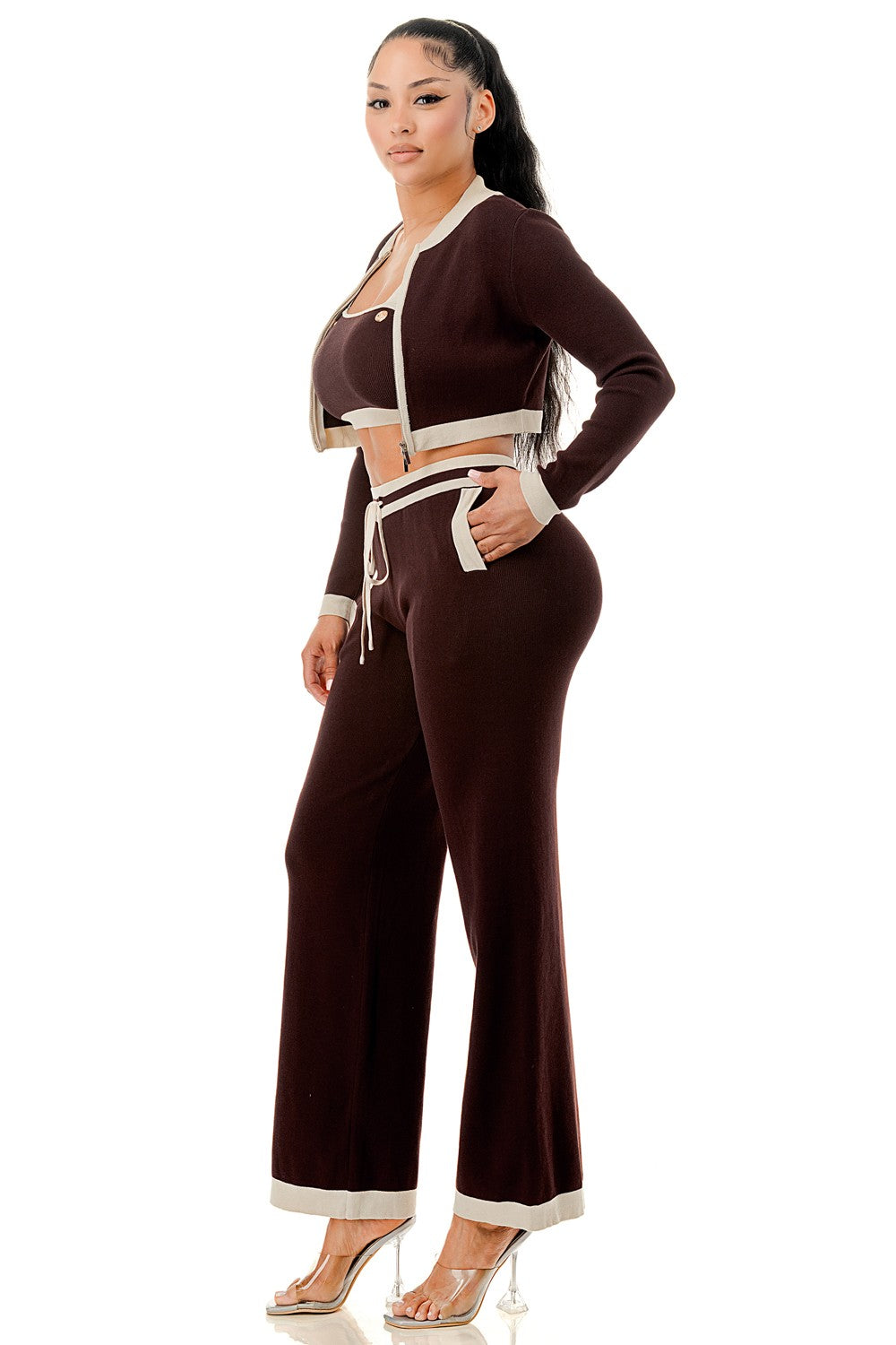 Three Piece Sweater Knit Set