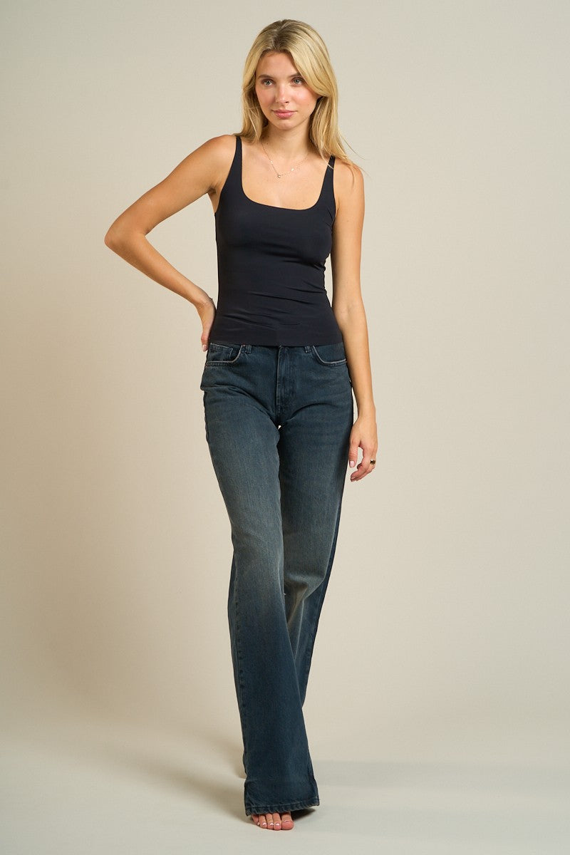 Seamless Scoop Neck Tank Top