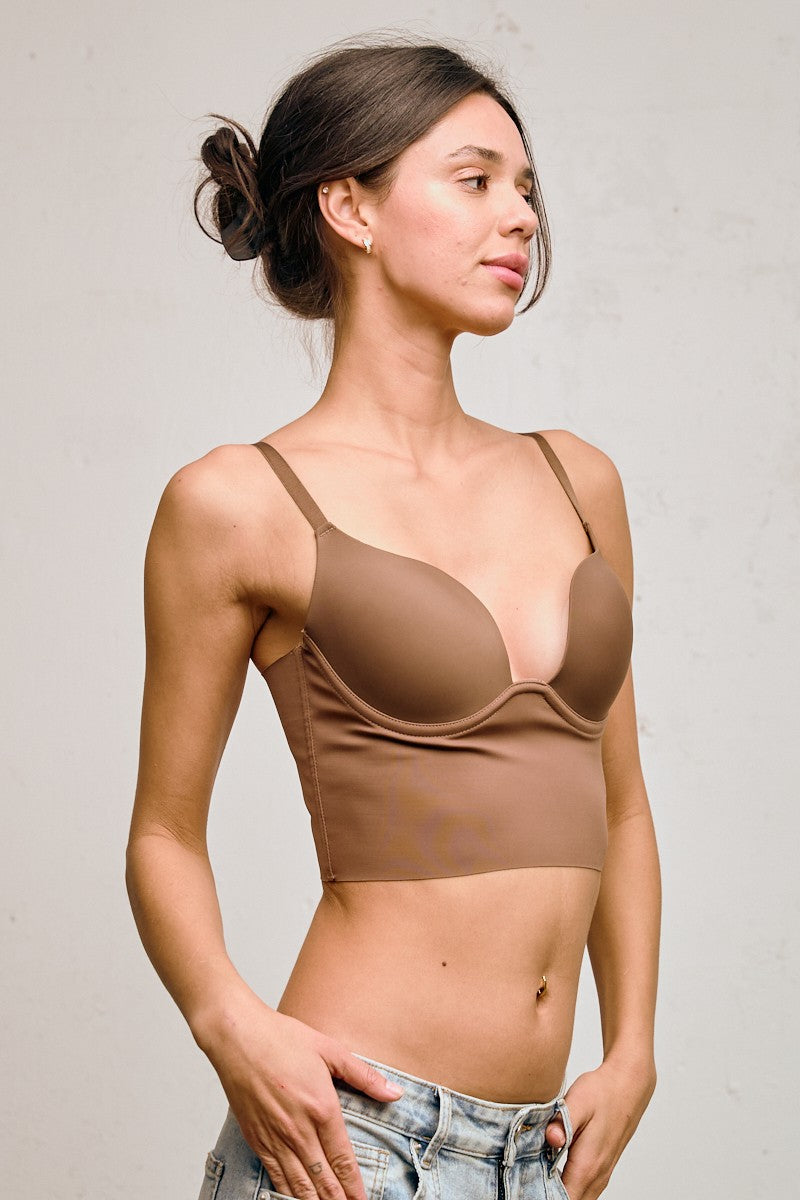 Longline Push-up Bra Top