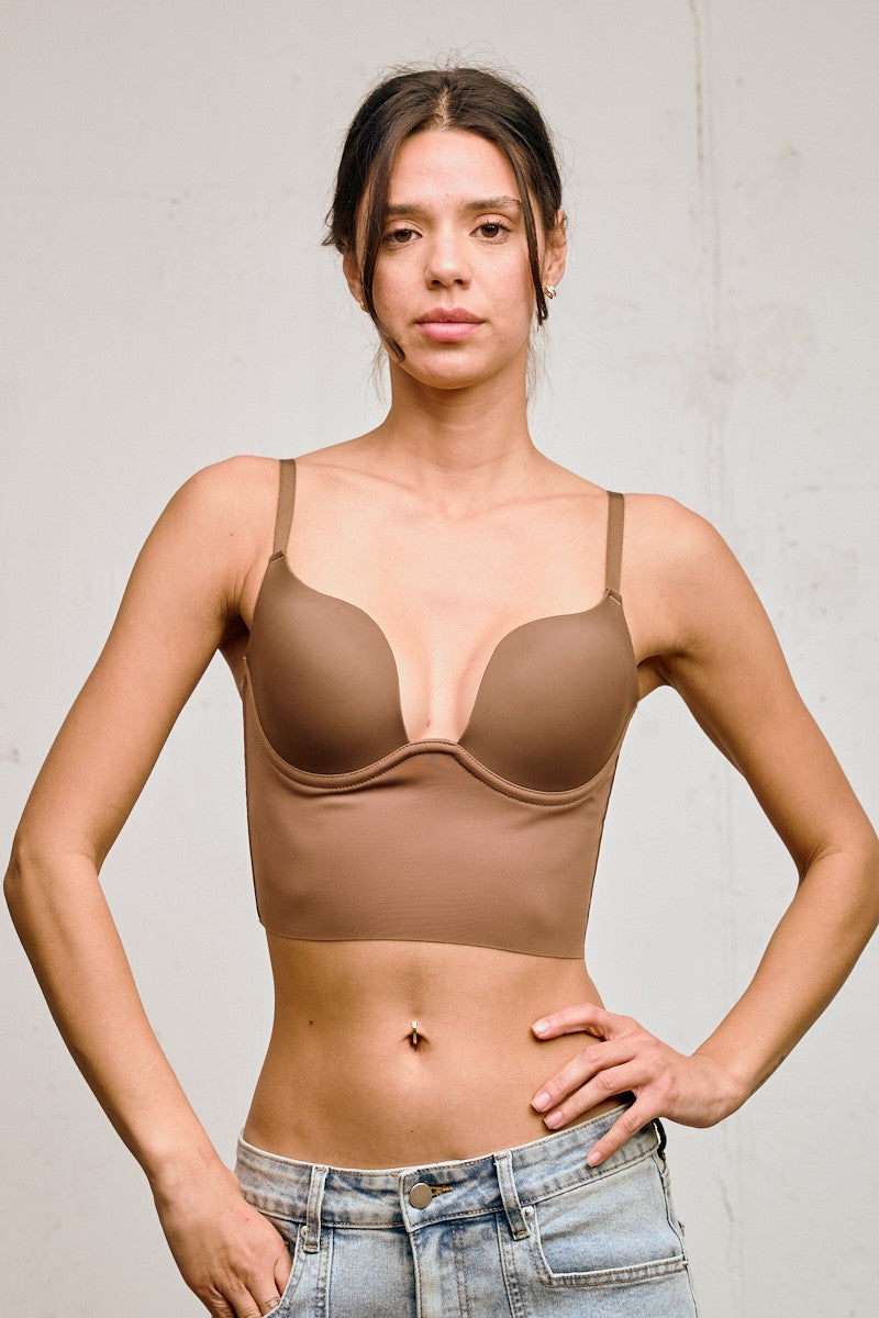 Longline Push-up Bra Top