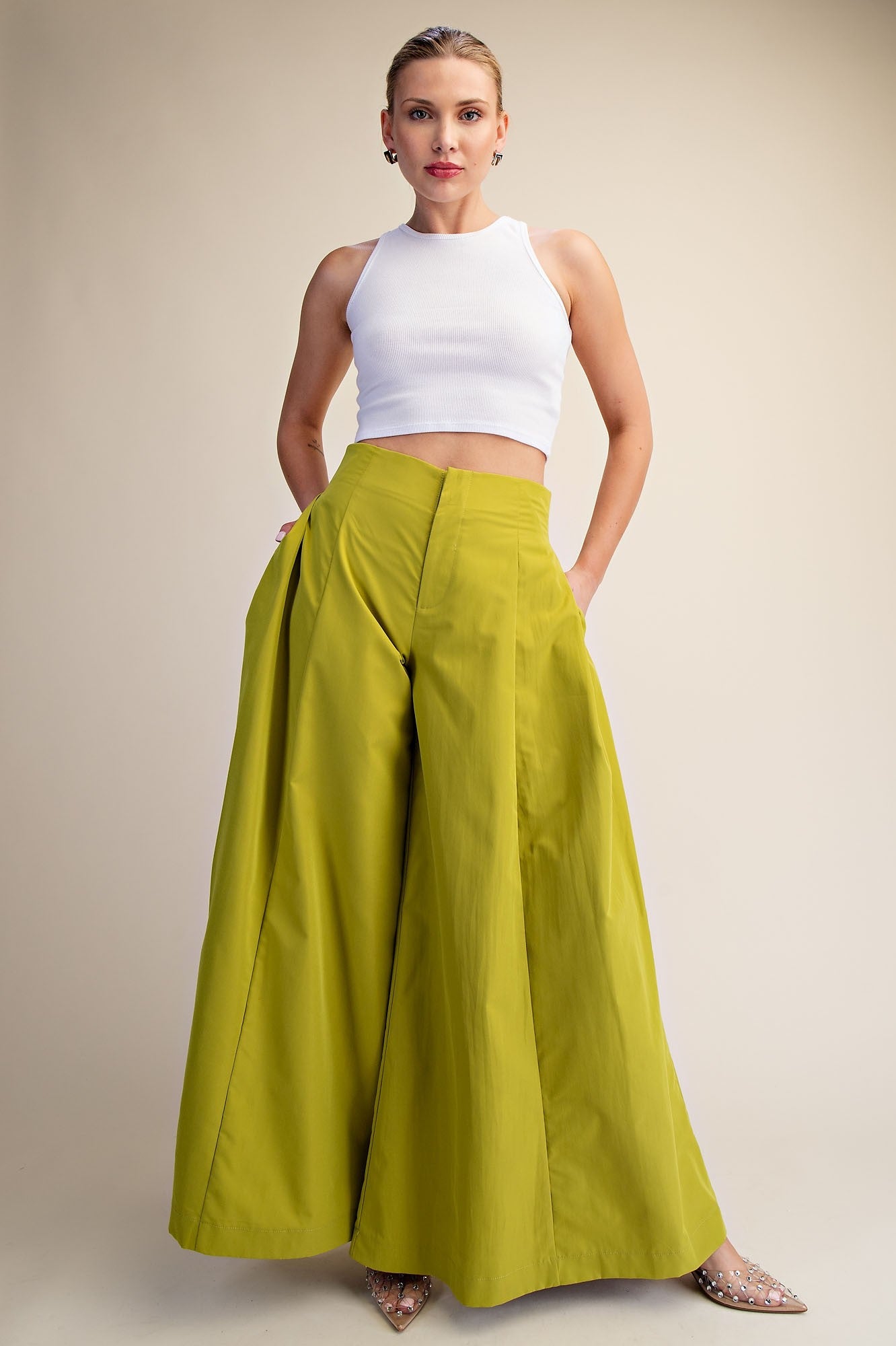 A-line High Waist Palazzo Pants