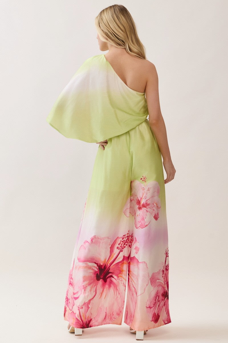 Blush Garden One-Shoulder Jumpsuit