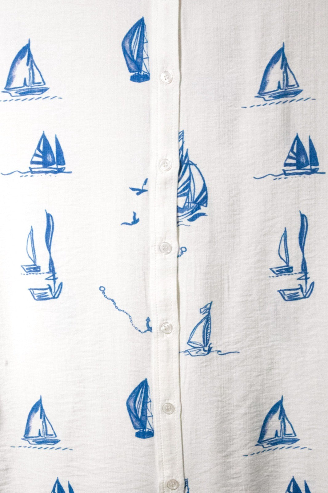 Boat Print Long Sleeve Top And Pants Set