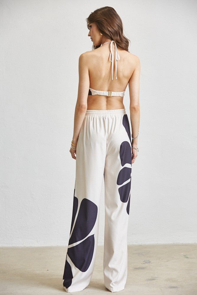 Floral Knot Top Pant 3-pc Set