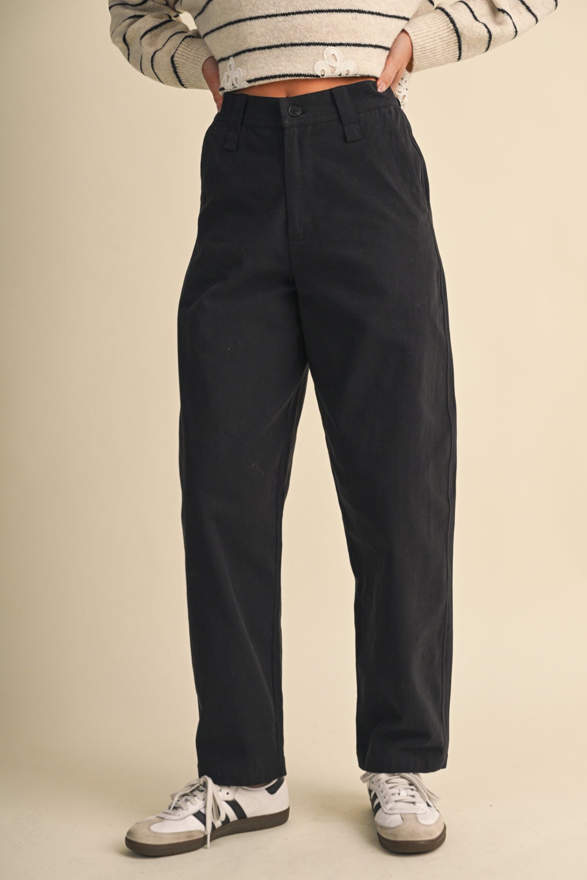 Stretch Twill Straight With Slight Barrel Pants