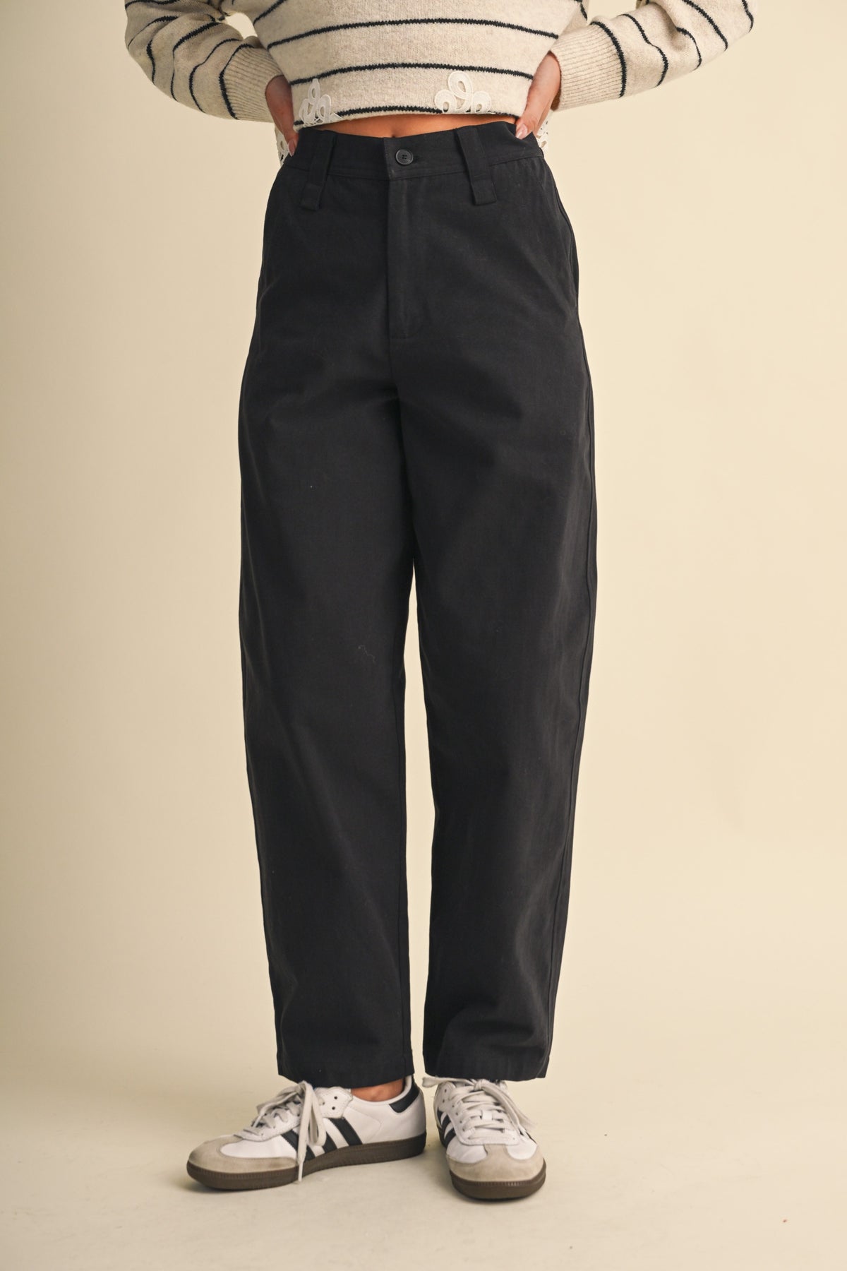 Stretch Twill Straight With Slight Barrel Pants