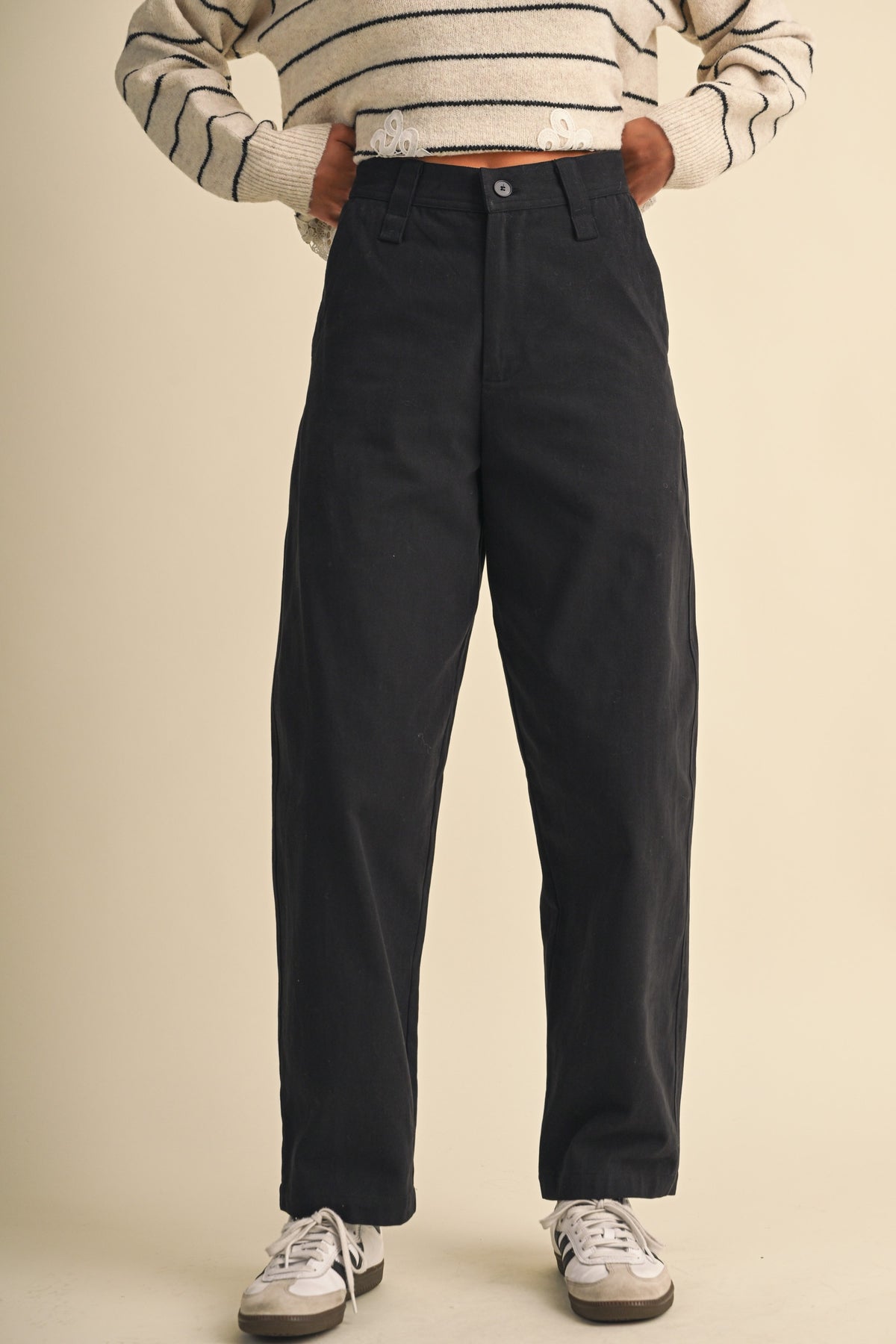 Stretch Twill Straight With Slight Barrel Pants