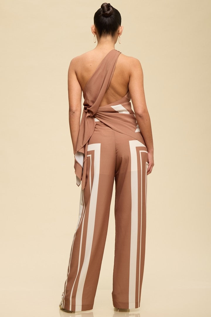 Macadamia Stripe Pant Set