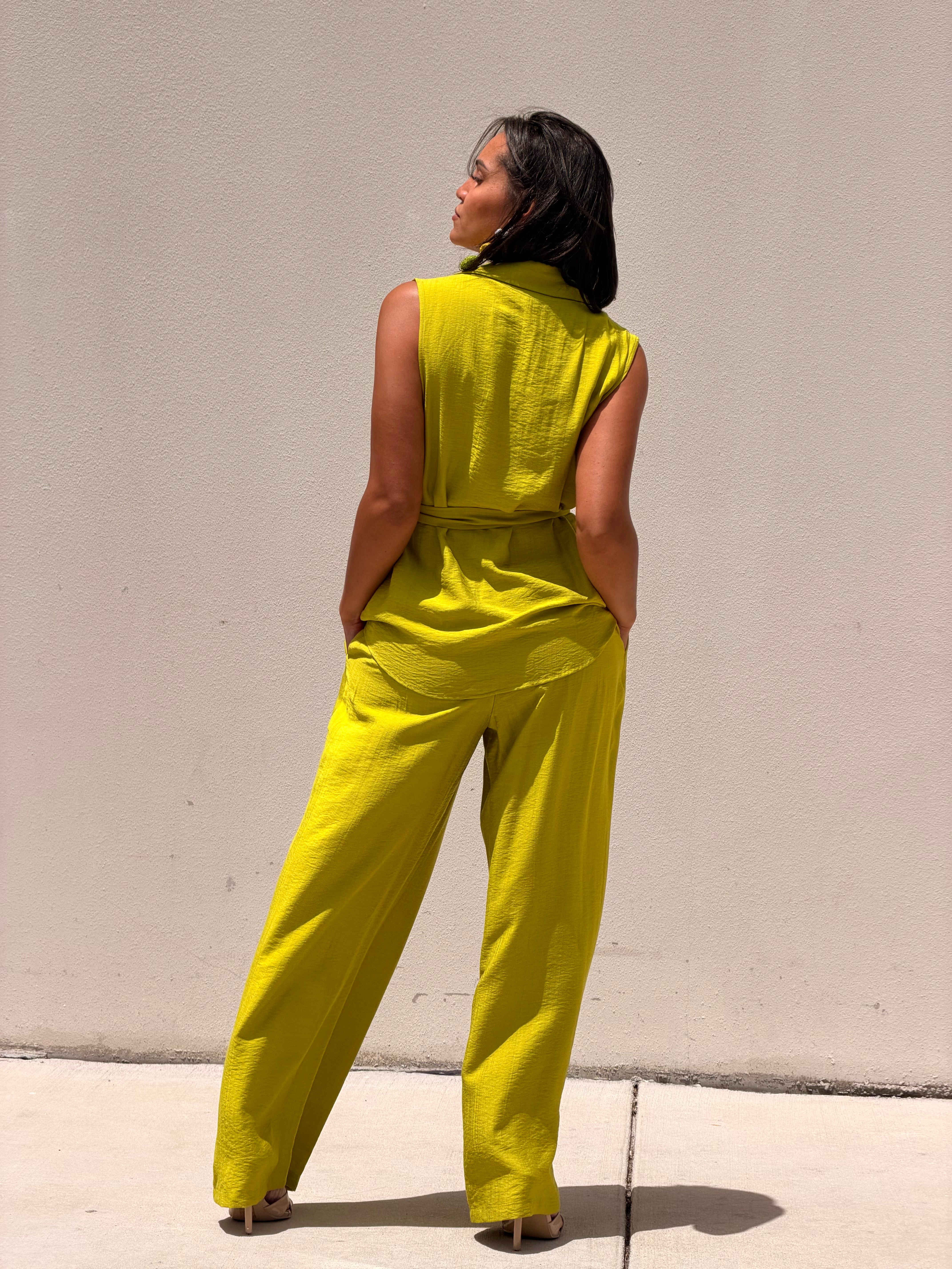 Belted Two Piece Lounge Set