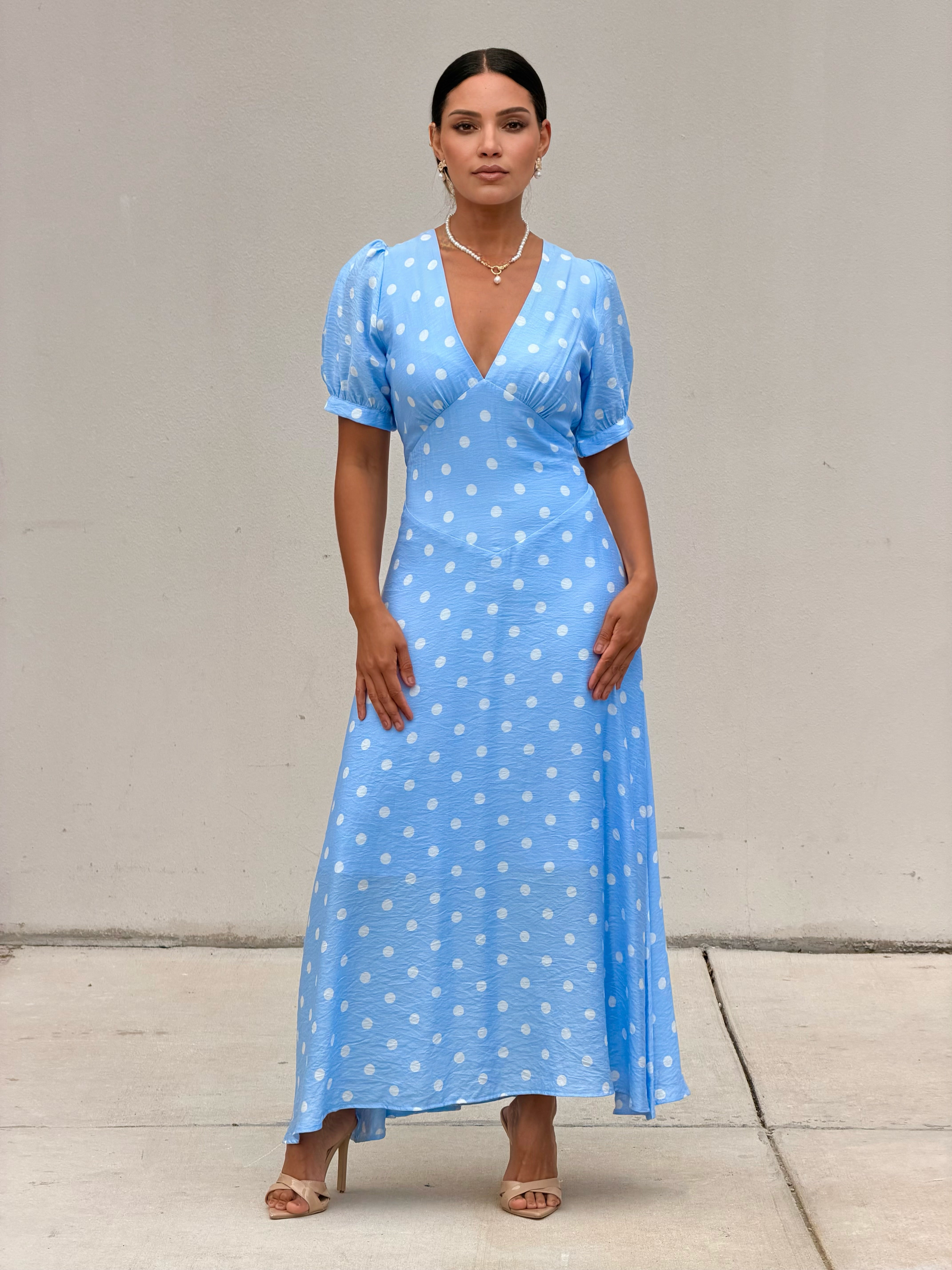 Ocean Polka Dress