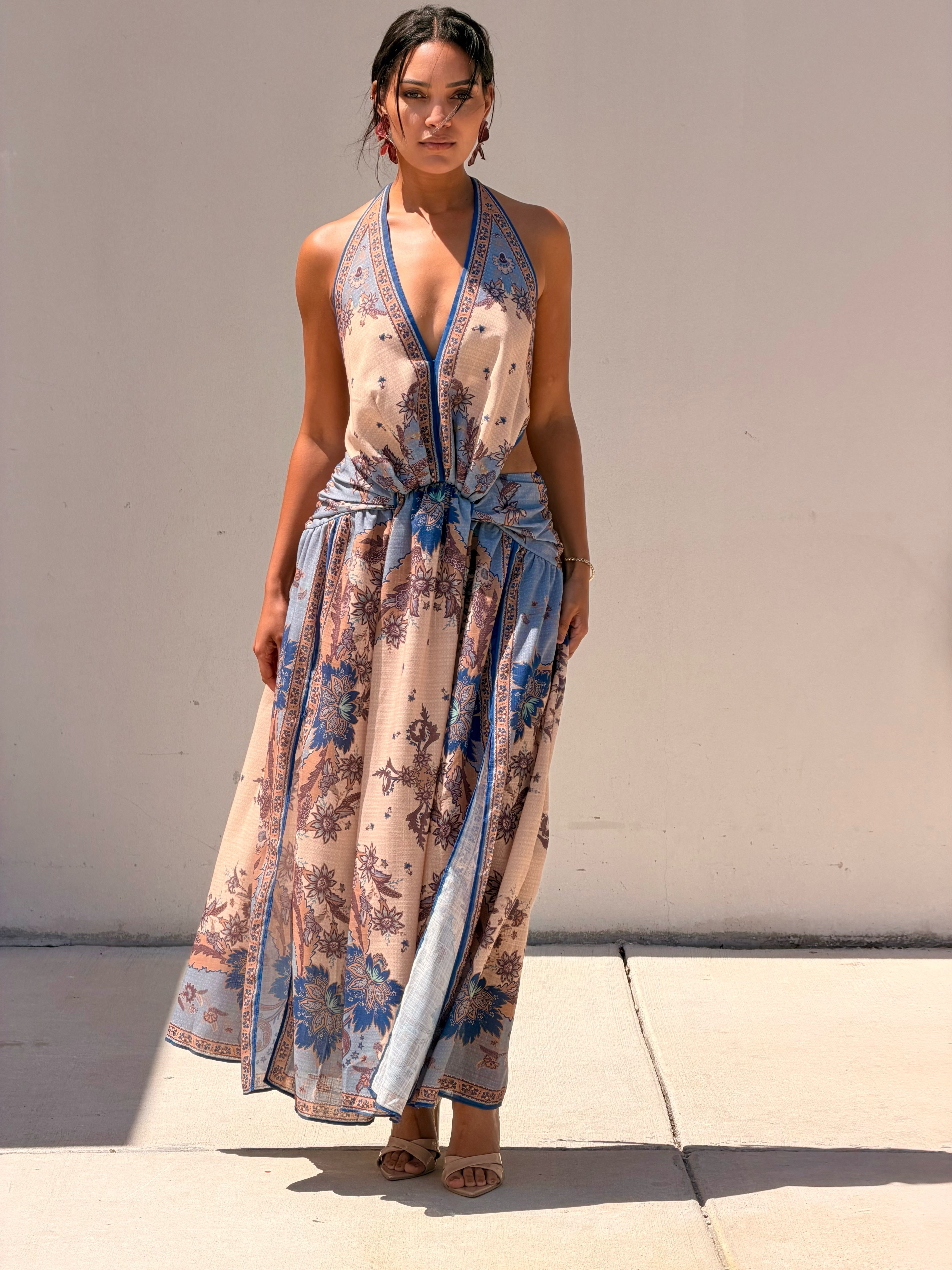 Lux Boho Halter Dress