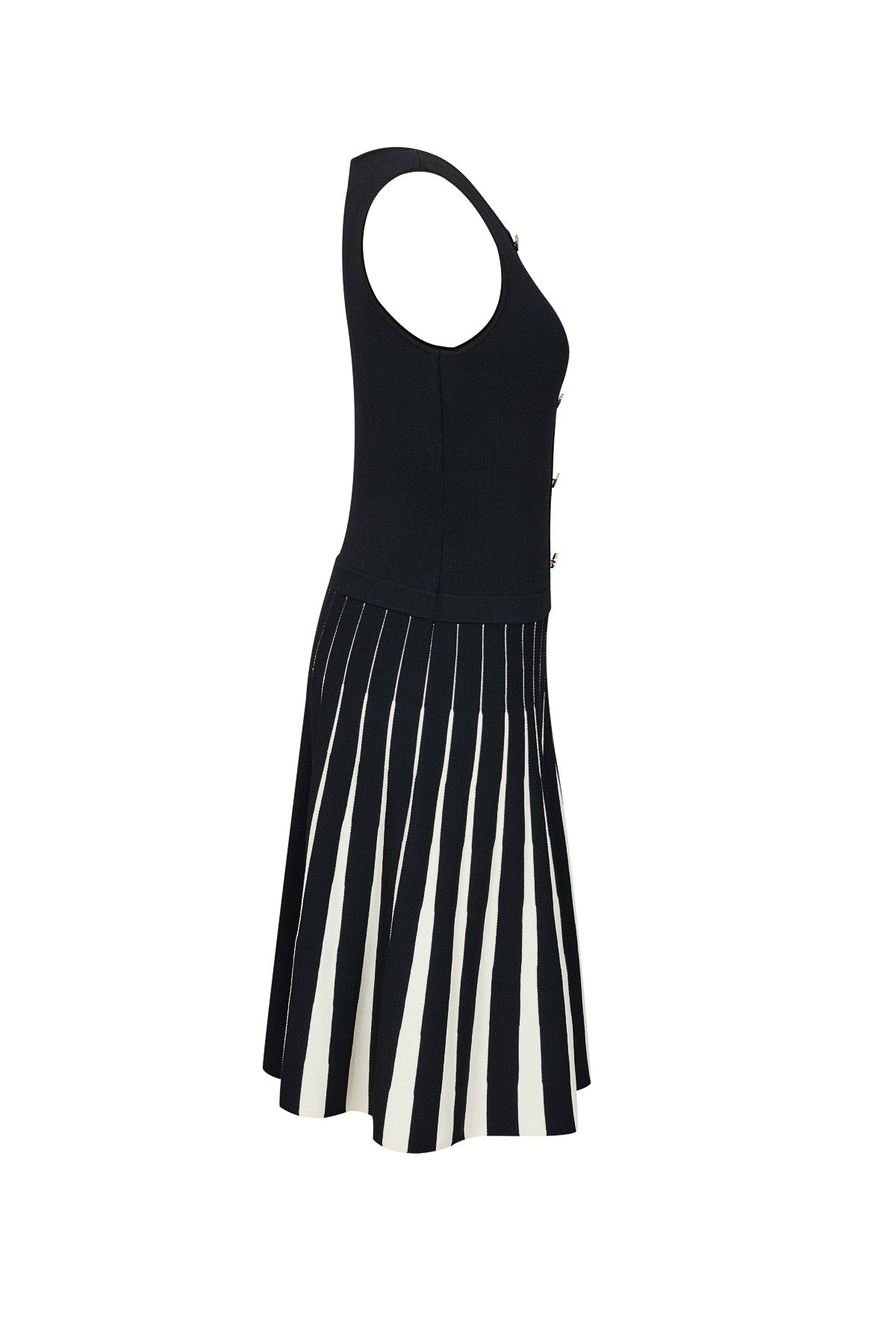 Knit Two Tone Mini Dress