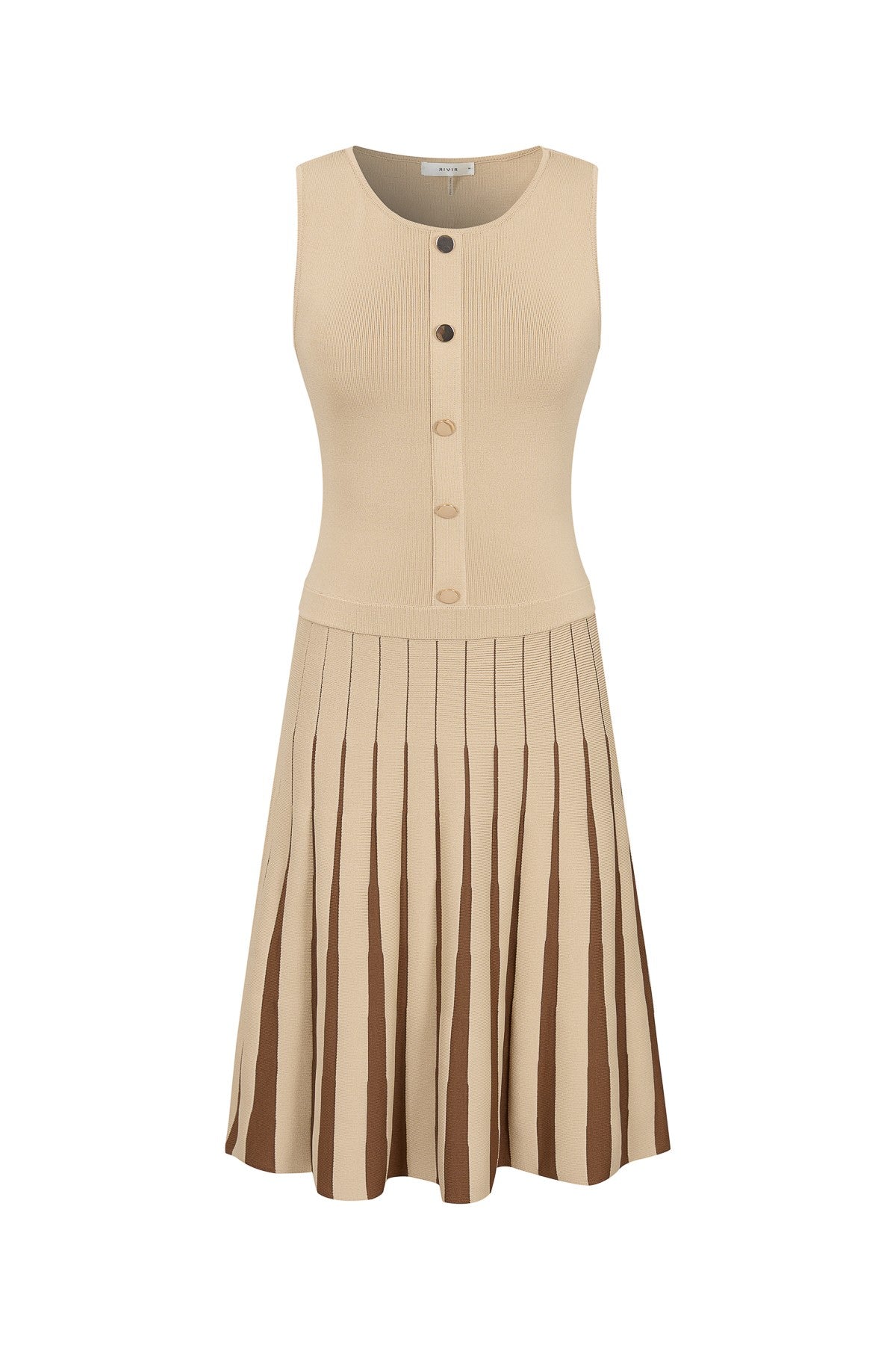 Knit Two Tone Mini Dress