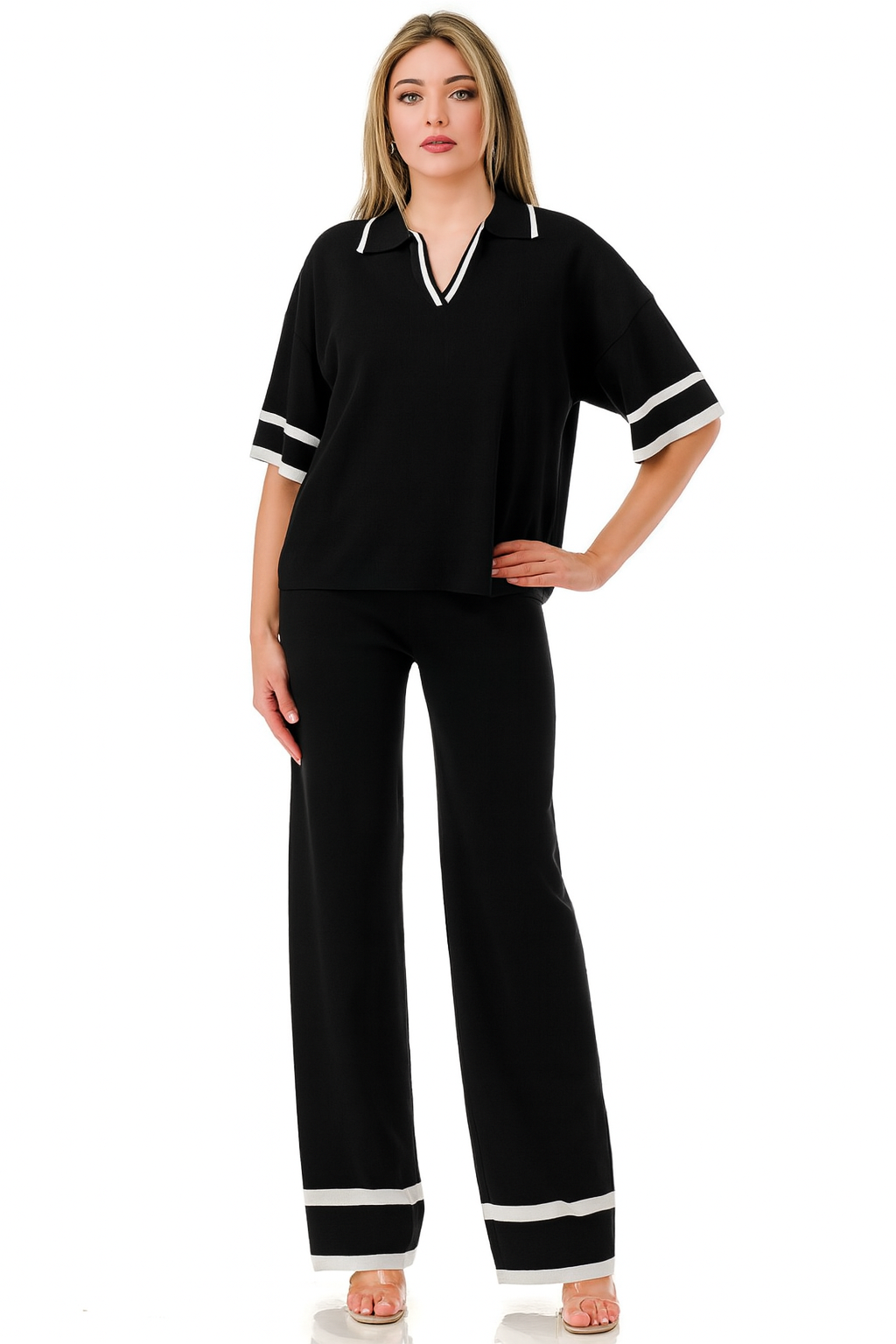 Matching Knit Loungewear Set