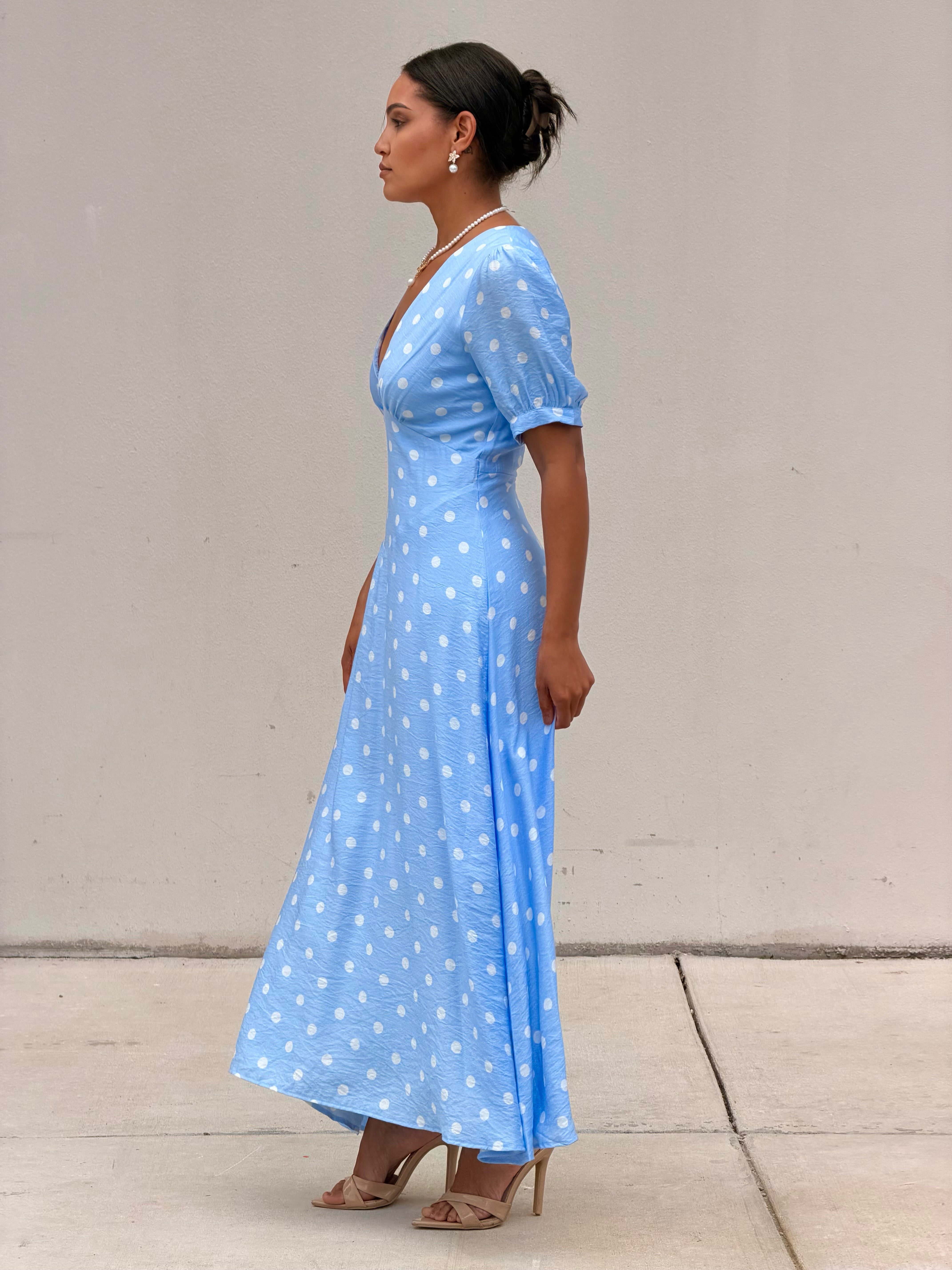 Ocean Polka Dress