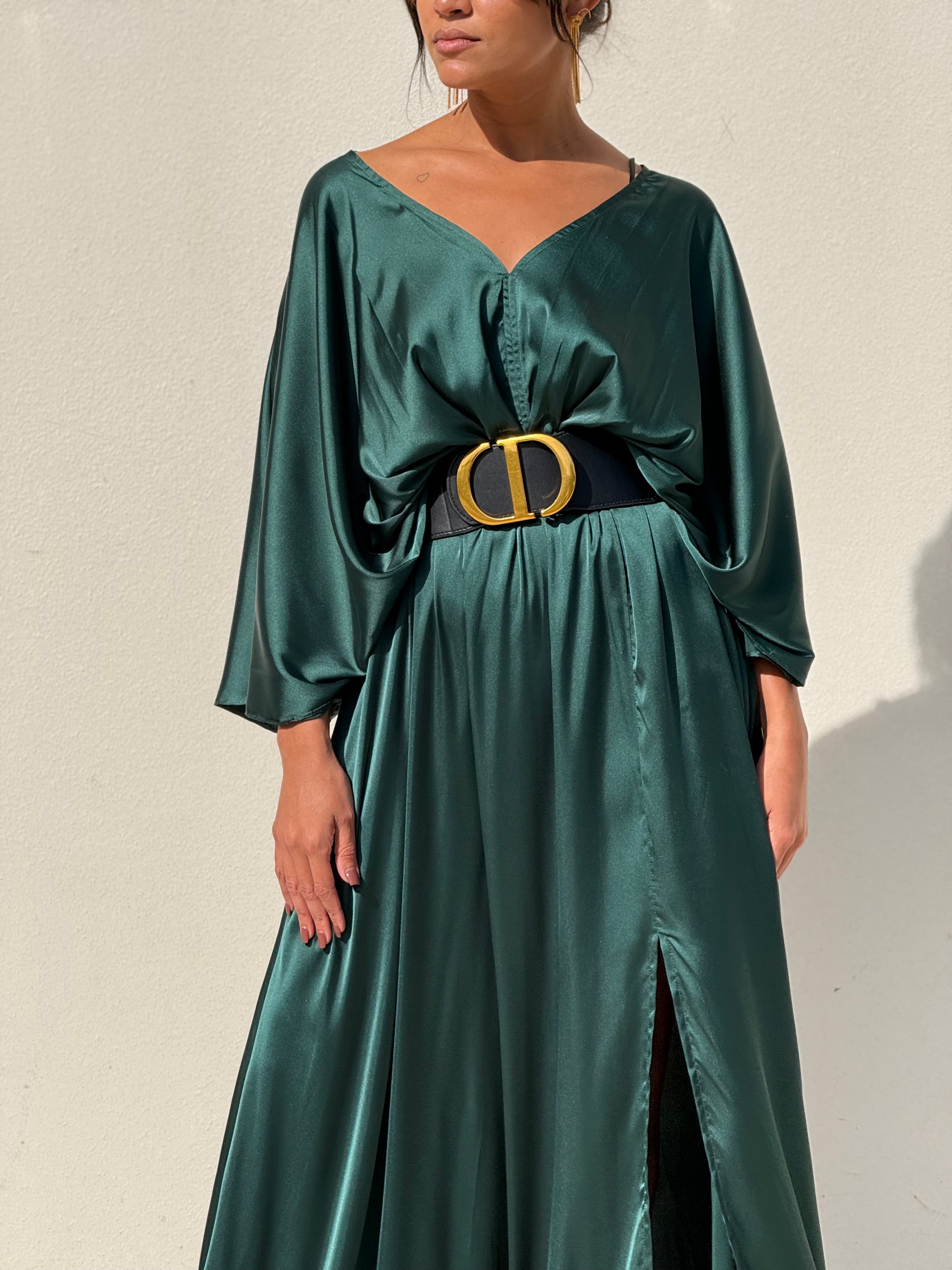 Emerald Kimono Style Dress