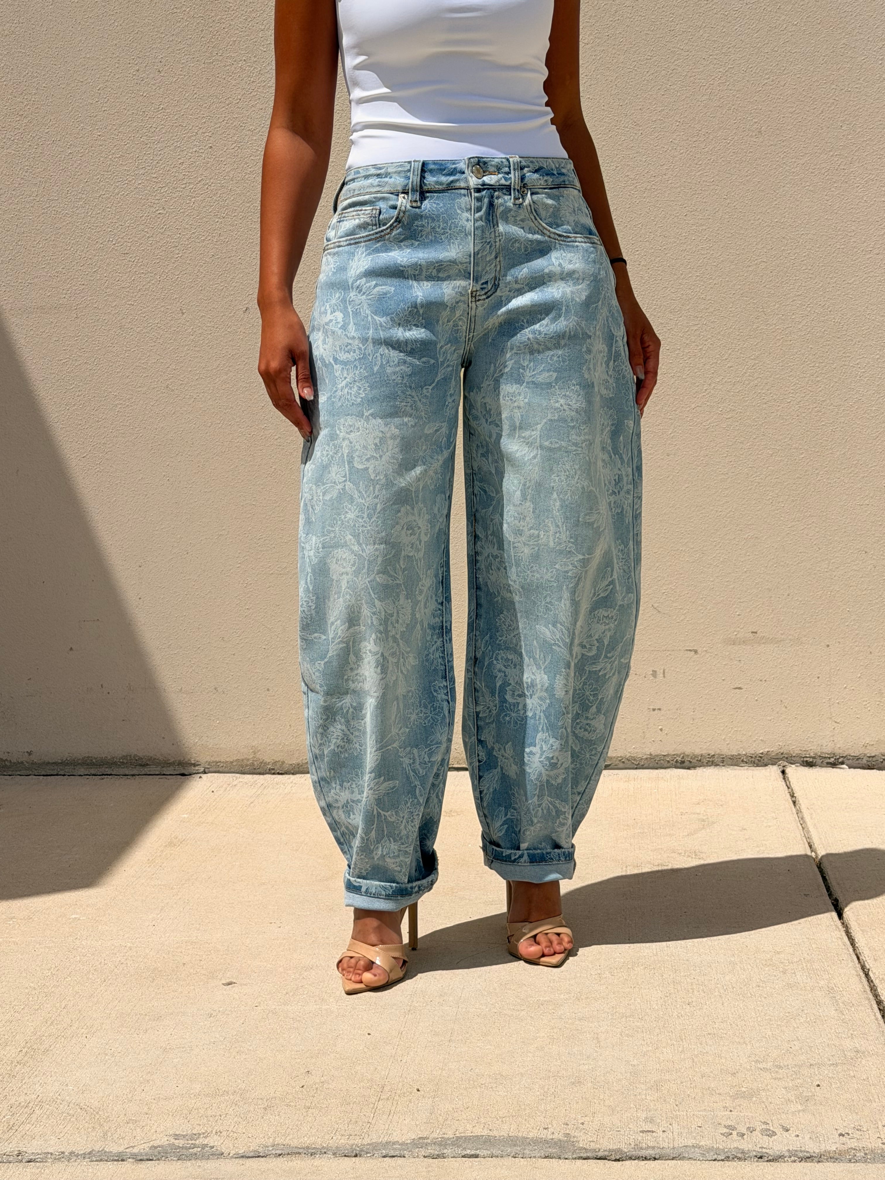Wildflower Sketch Jeans