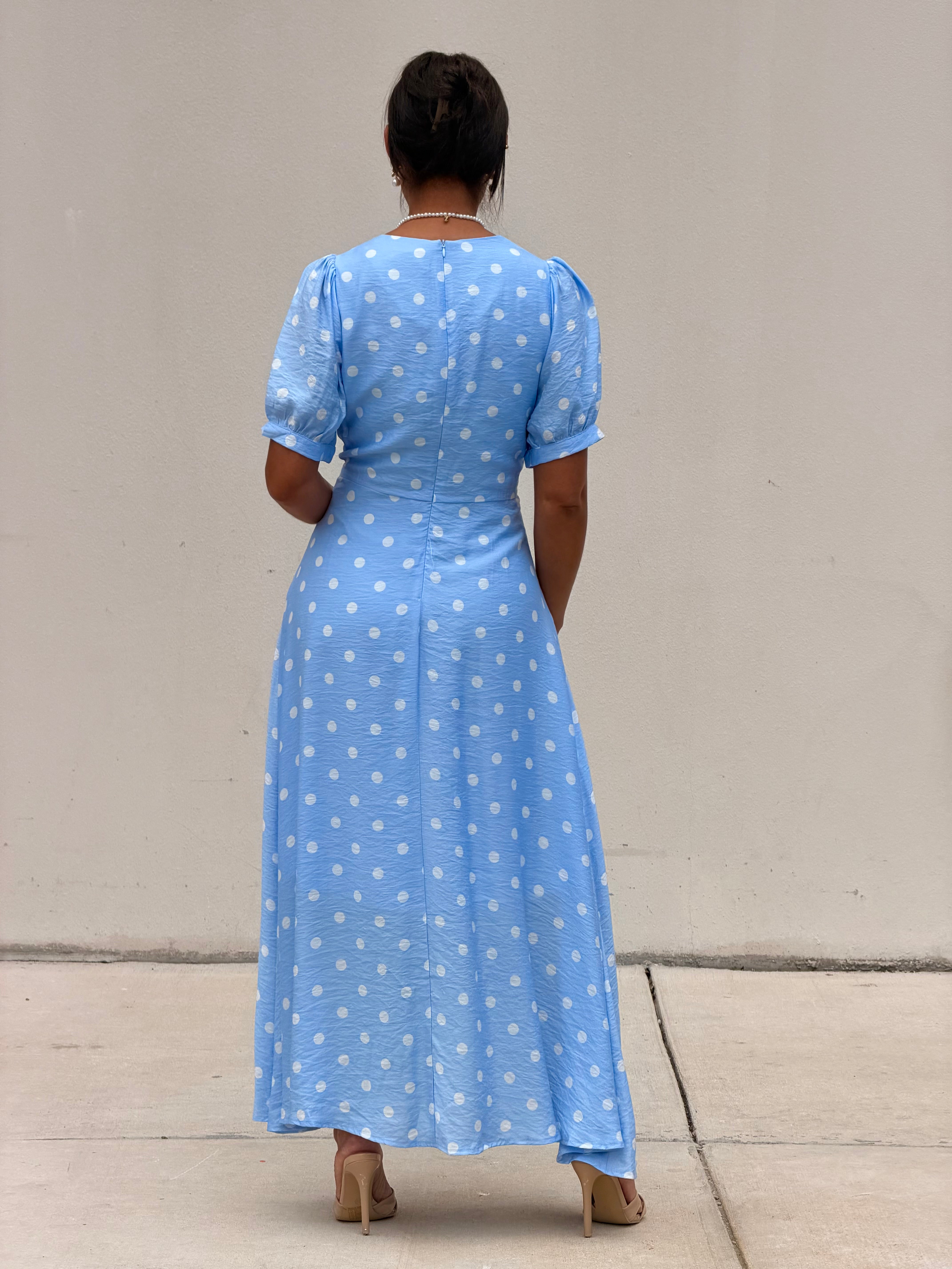 Ocean Polka Dress
