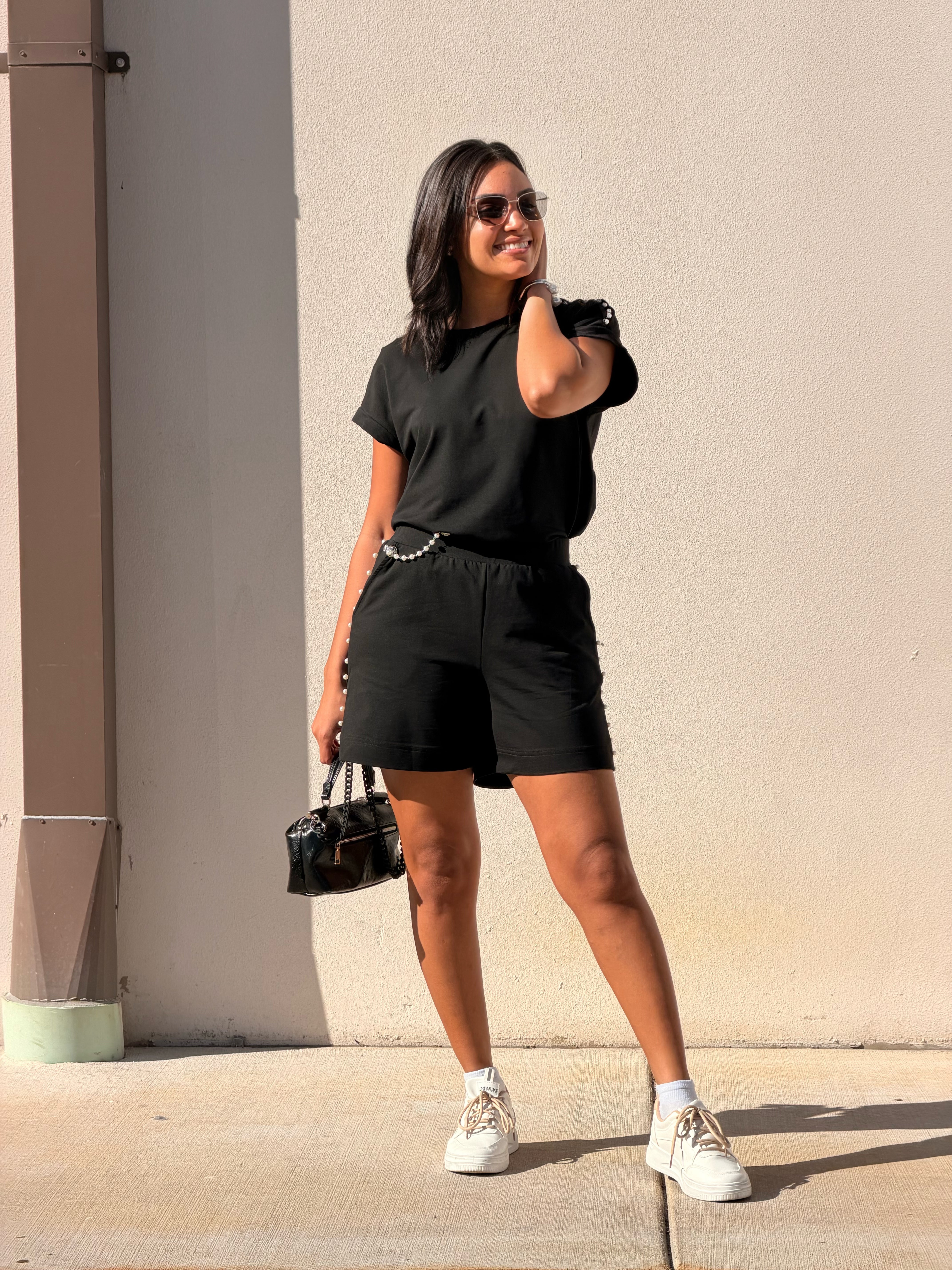 Pearly Cute Shorts Set