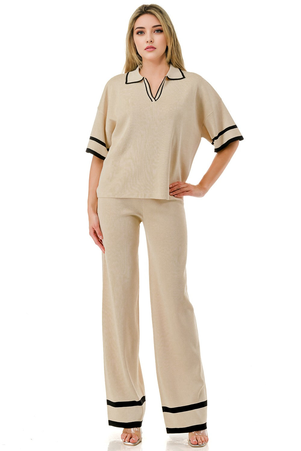 Matching Knit Loungewear Set
