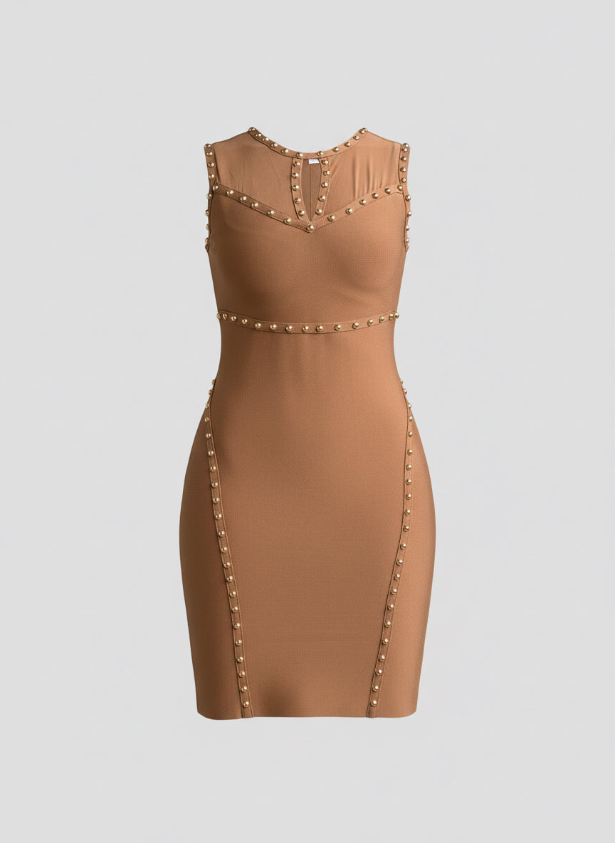Sleeveless Mini Bandage Dress