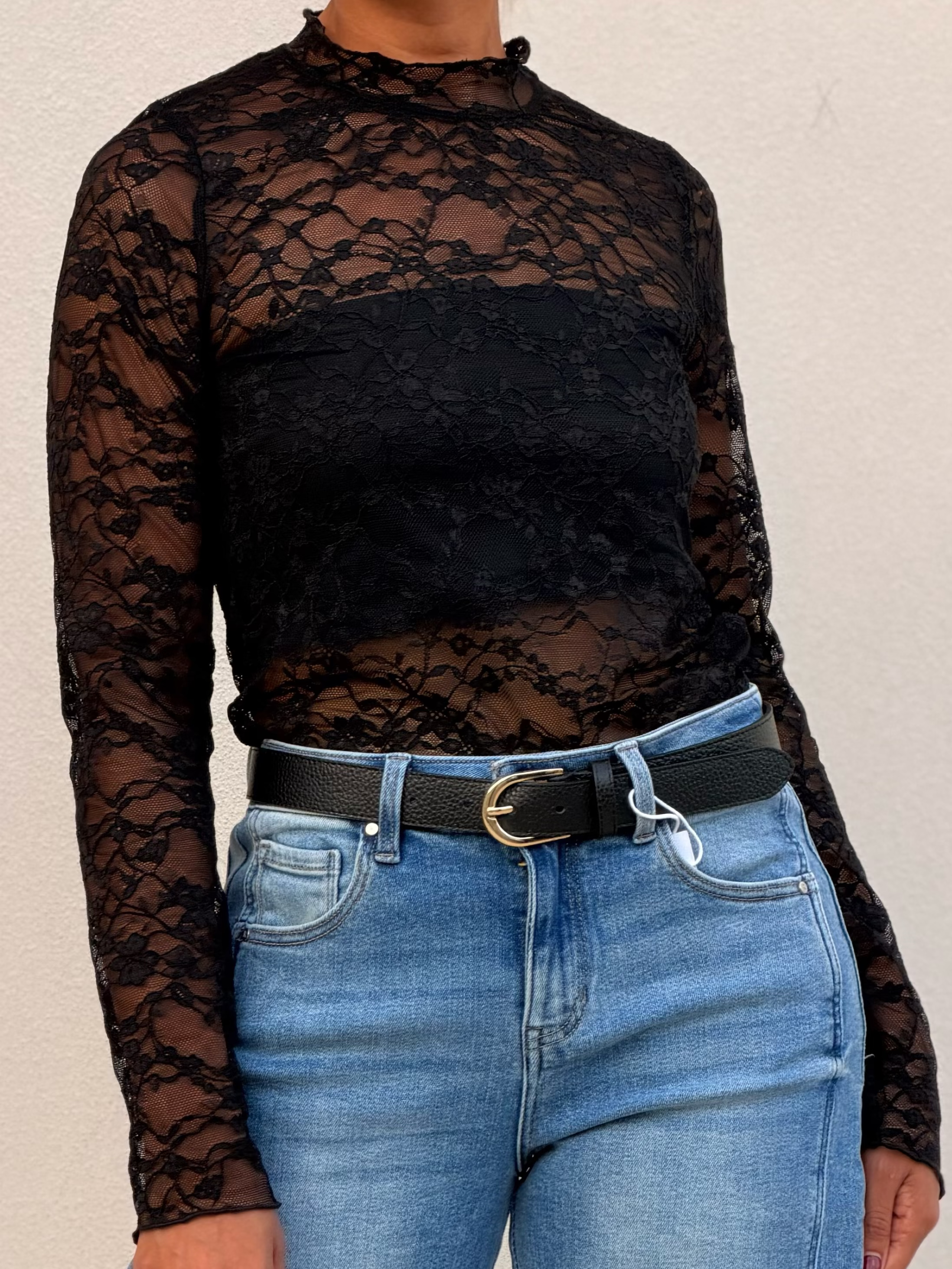 Long Sleeve Lace Top