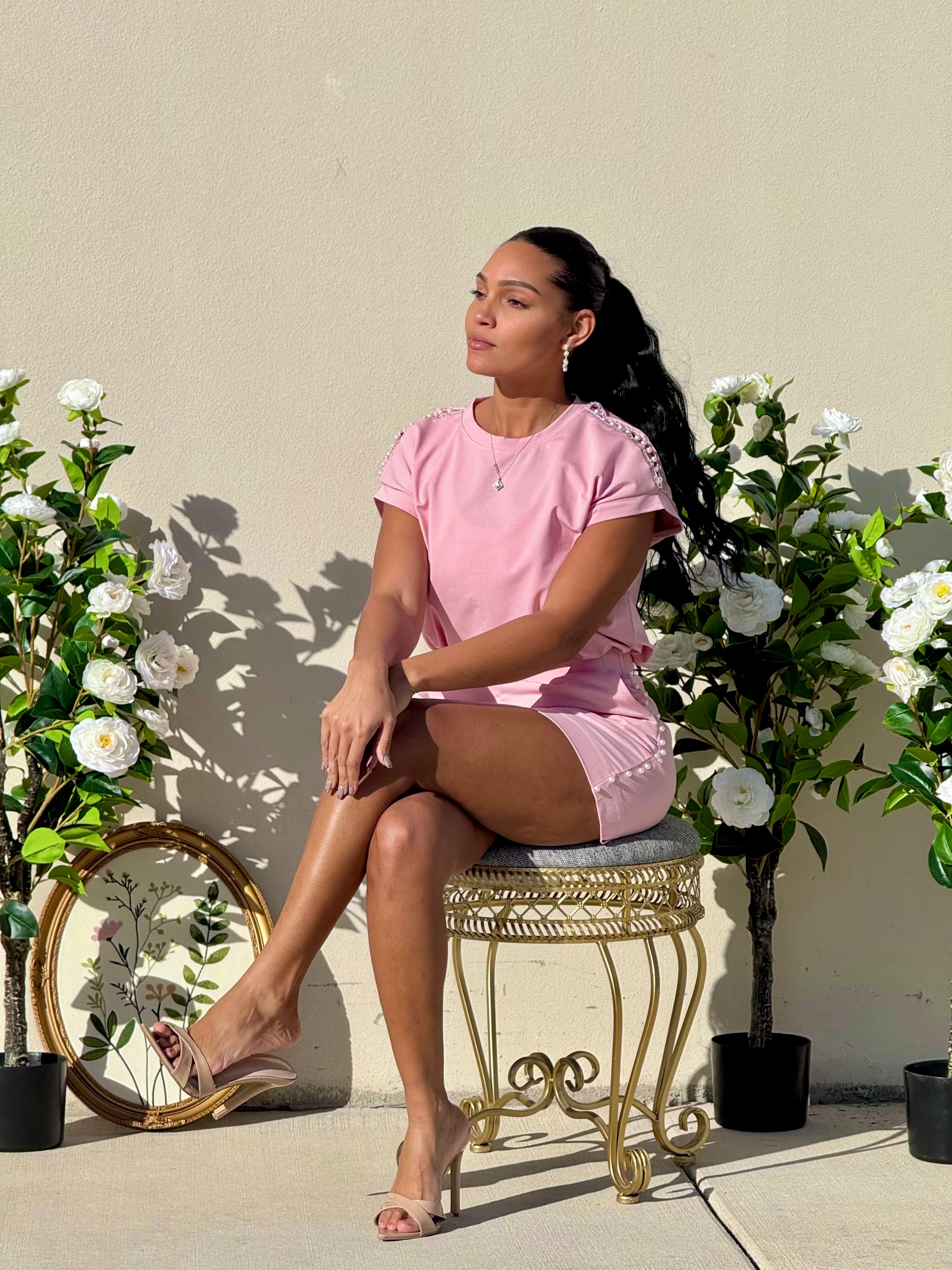 Pearly Cute Shorts Set