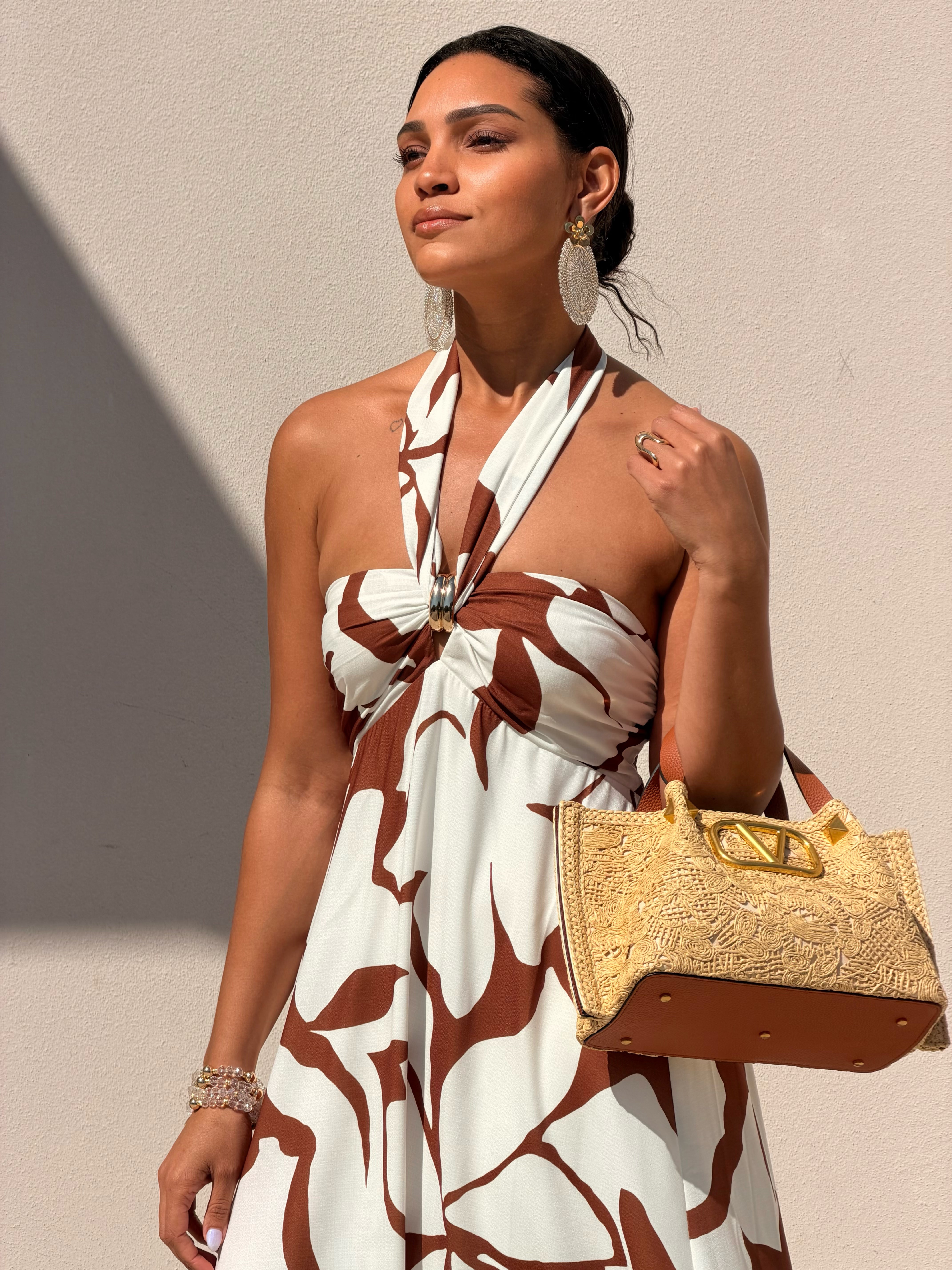 Brown Twist Dress