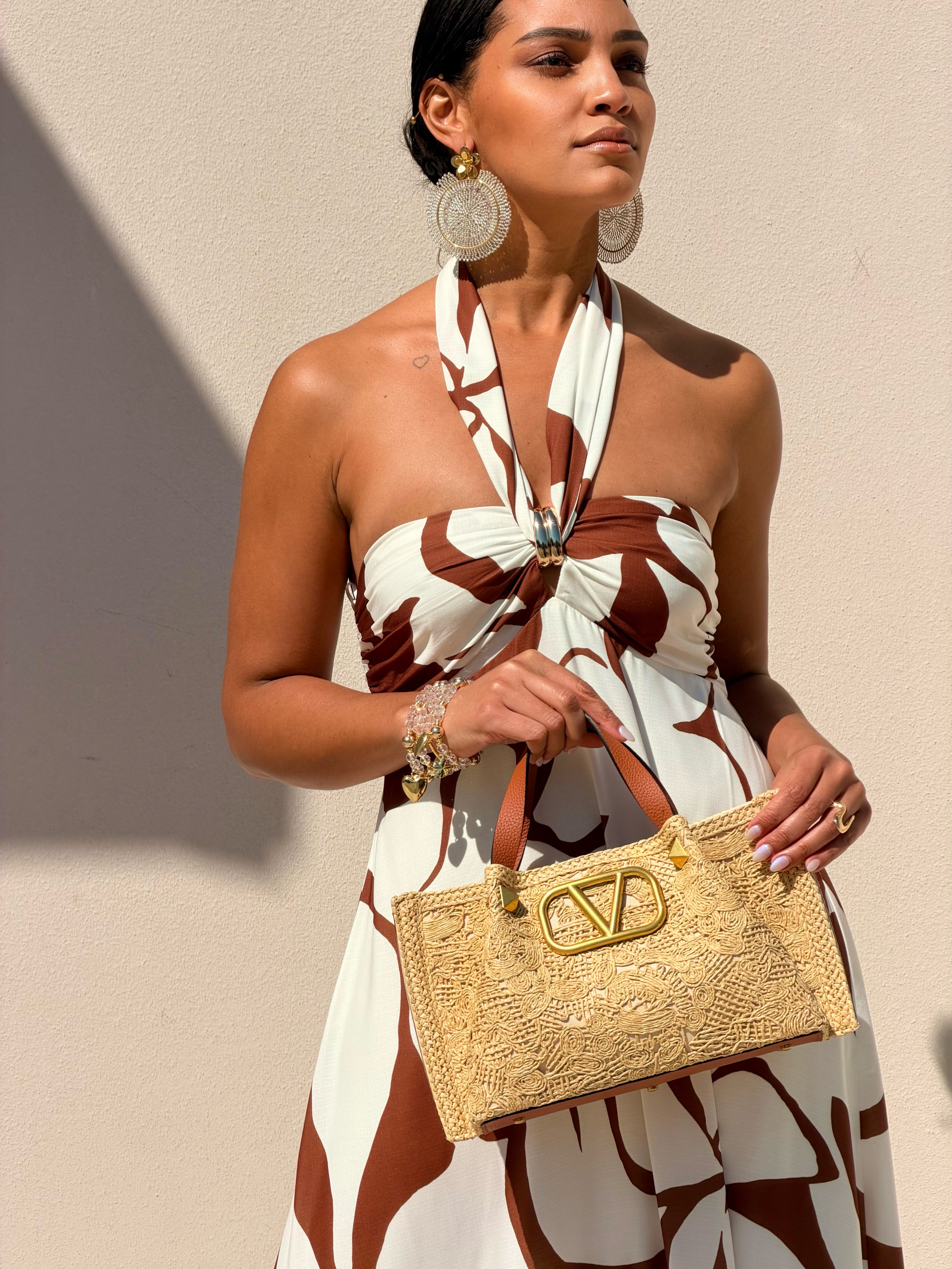 Brown Twist Dress