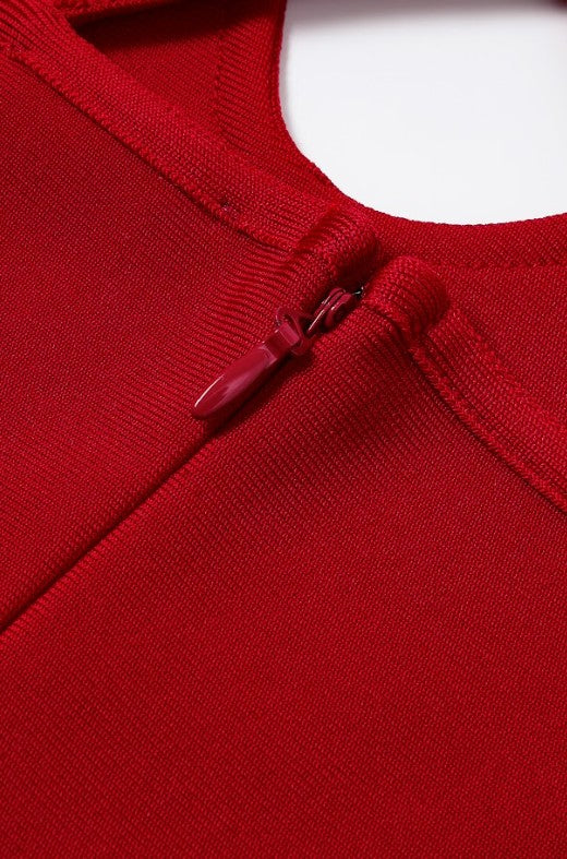 Sculpted Cross back Mermaid Dress