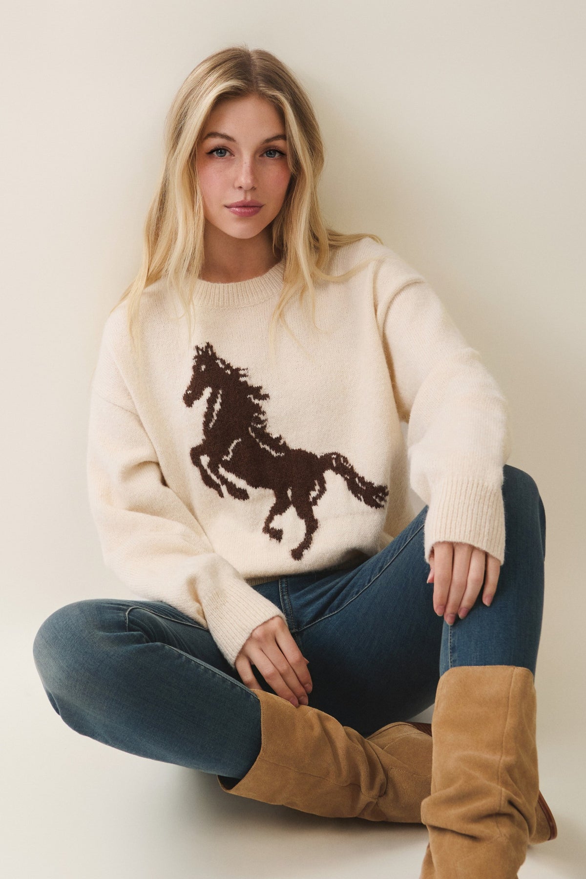 Horse Pattern Sweater
