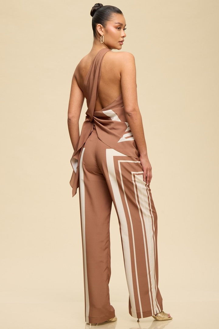 Macadamia Stripe Pant Set