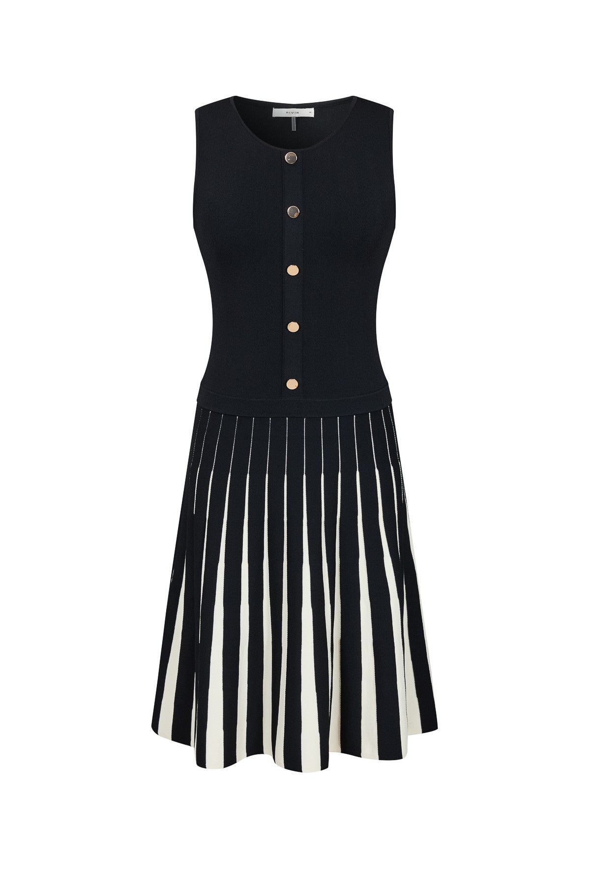 Knit Two Tone Mini Dress