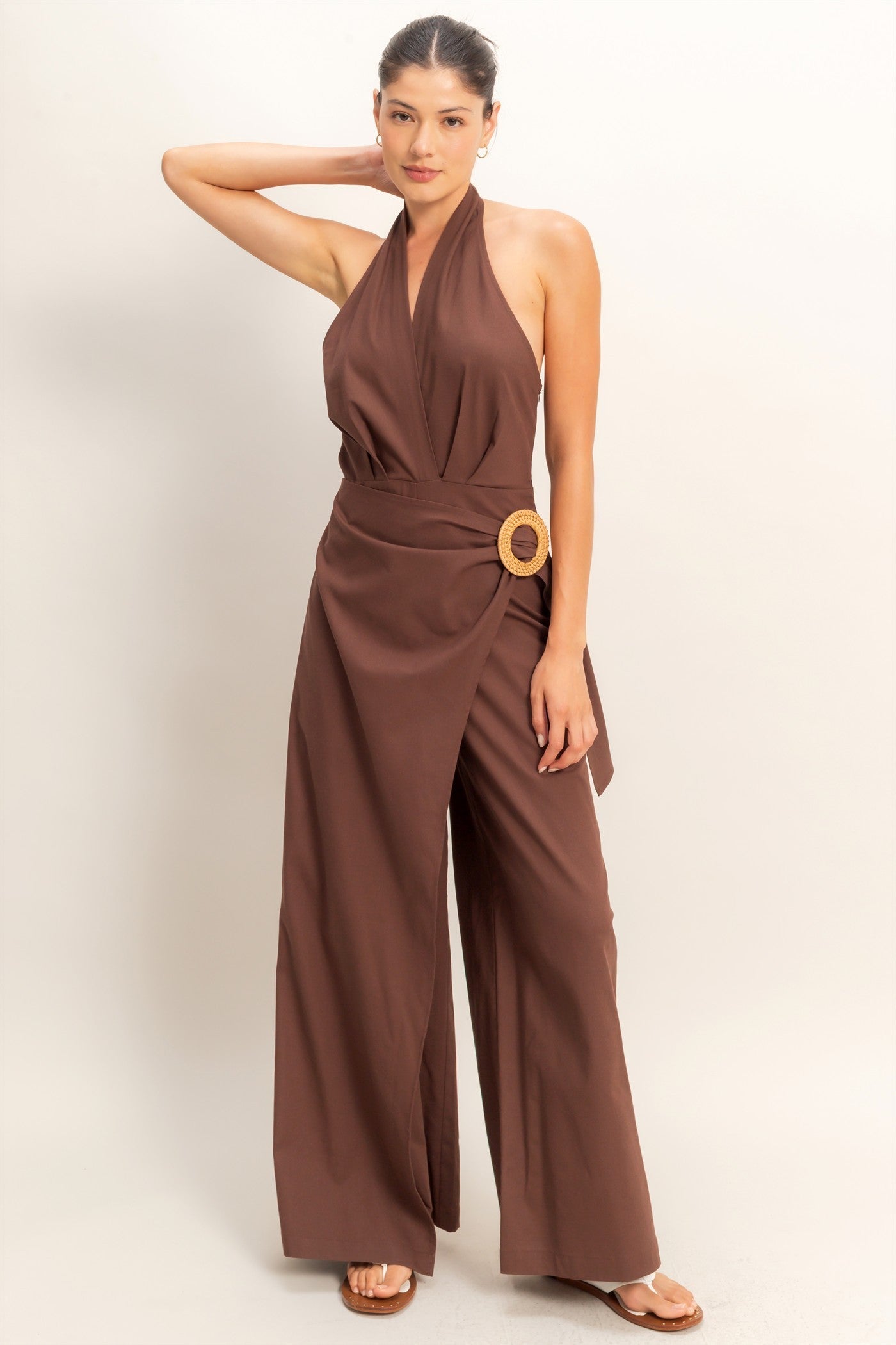 Halter Wrap Jumpsuit